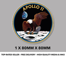 Listing image for Sticker NASA Apollo 11 mission space program patch logo waterproof sticker S178