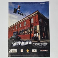 Listing image for Airblade Sony PlayStation 2 PS2 Anti-Gravity Print Ad/Poster Official Promo Art