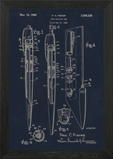 Listing image for Antigravity pen 1965 Framed Wall Art Poster Canvas Print Picture