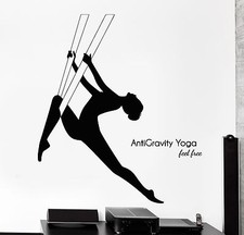 Listing image for Wall Sticker Yoga Anti-Gravity Zen Om Buddha Buddhism Sport Vinyl Decal (z2968)