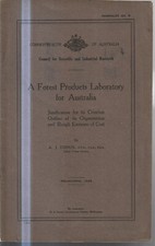 Listing image for MEMORABILIA ,SCIENCE , A FOREST PRODUCTS LABORATORY FOR AUSTRALIA pbl 1928
