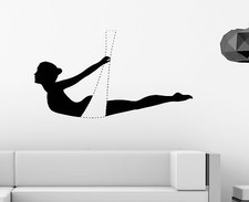 Listing image for Wall Sticker Yoga Anti-Gravity Zen Meditation Relaxation Sport Vinyl Decal z2967