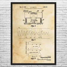 Listing image for Seismic Prospecting Patent Wall Art: Science Decor, Retirement Gifts, Energy Art