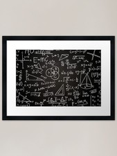 Listing image for THEORETICAL PHYSICS Framed Art Prin Framed Wall Art Poster Canvas Print Picture