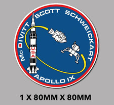 Listing image for Sticker NASA Apollo 9 mission space program patch logo waterproof S233 car van